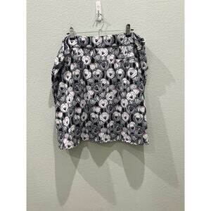 EP (Empowered Performance) NWT XL Black with white and pink floral pattern Skort